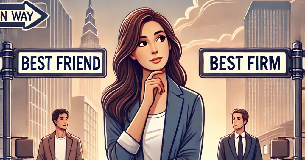 Are you choosing your best friend or the best firm?